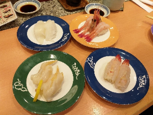 일본 후쿠오카 맛집 추천 효탄 회전 스시 솔라리아 스테이지 점