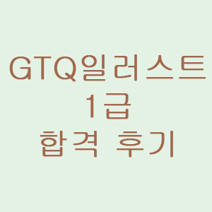  GTQ 일러스트1급 노베이스 독학 합격 후기 - @GTQ 시험정보(성남 세종교육 시험장소후기) @GTQ일러스트 공부정보 @일러스트자격증