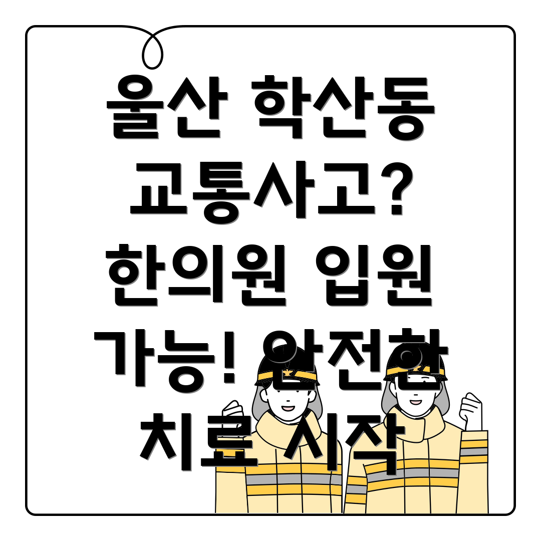 울산 중구 학산동 교통사고 한의원