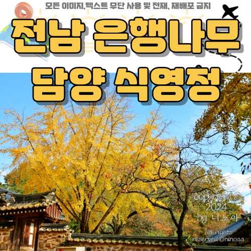 전남-은행나무-담양-식영정-사진