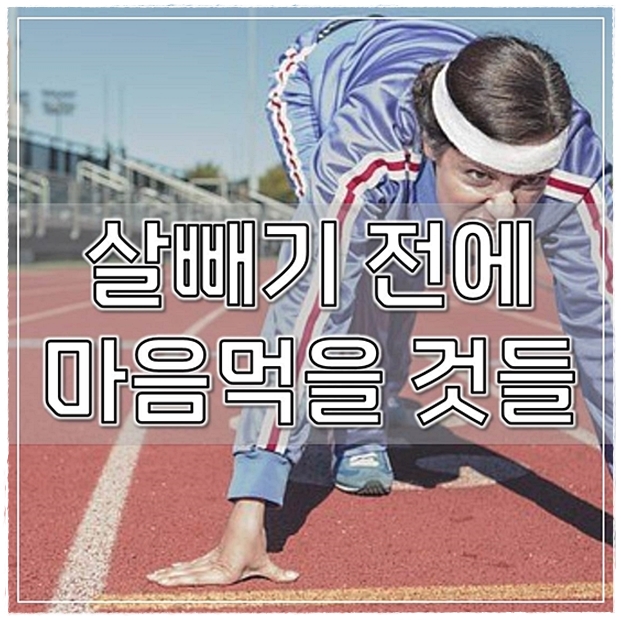  살빼기 전에 마음먹을 것들