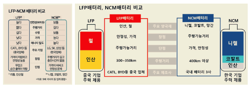 테슬라 중국산 모델Y 배터리 성능 비교