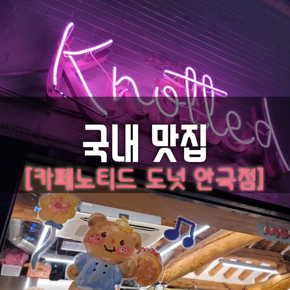  카페 노티드(Knotted) 안국점 도넛 솔직리뷰