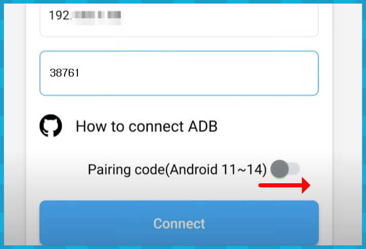 ADB 앱 페어링 코드 활성하기