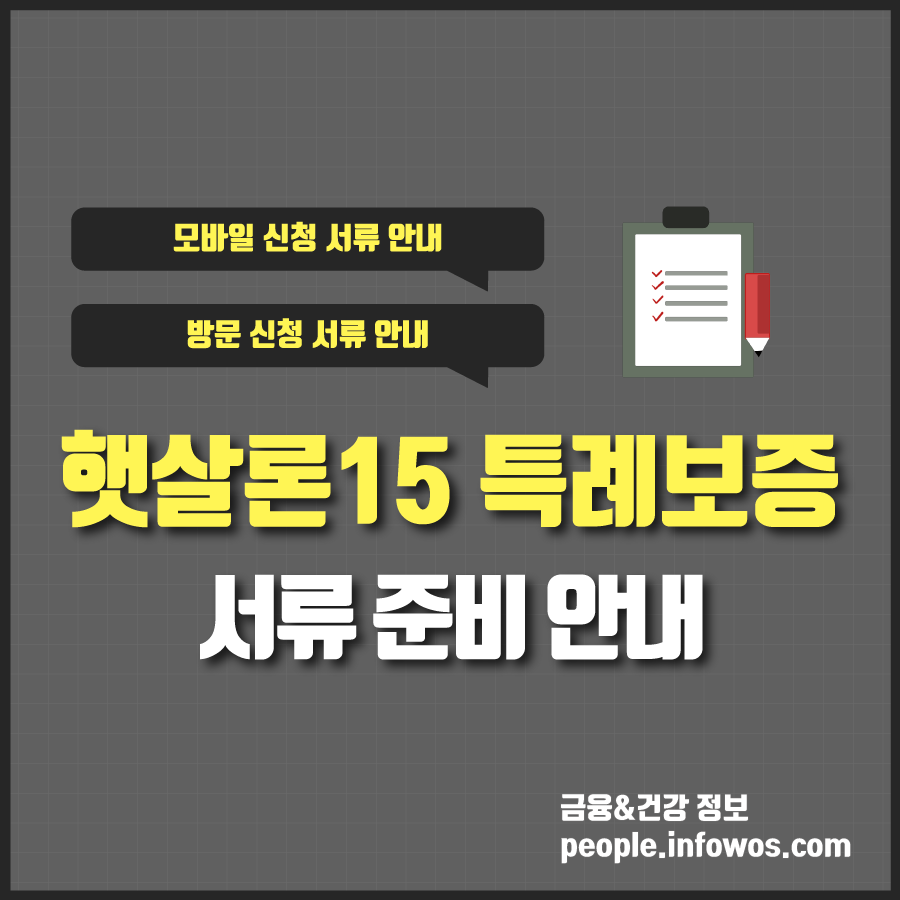  햇살론15 특례보증 서류 준비 안내 (모바일, 방문 신청 서류 안내)