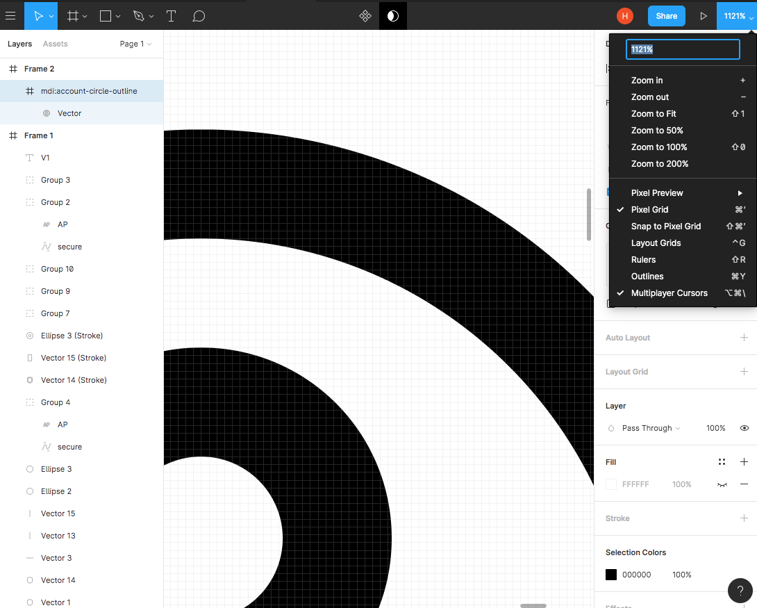 피그마(Figma) 기능 - 픽셀 그리드와 픽셀 스냅, 그리고 서브 픽셀