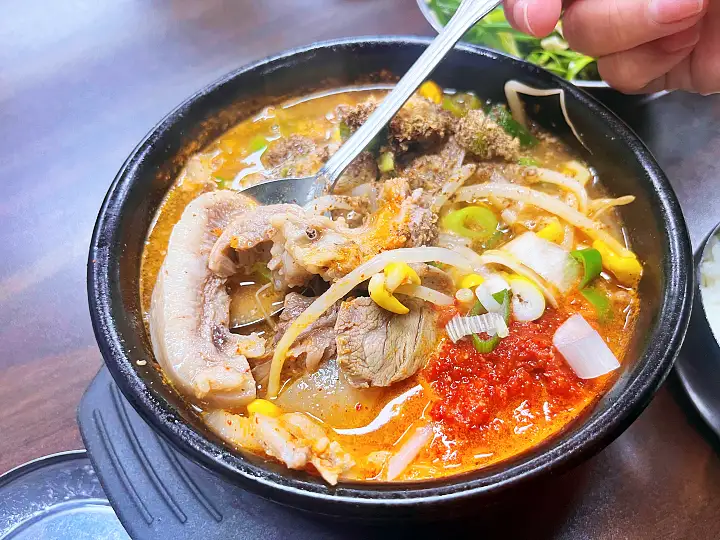 순대국밥 52년 노포 피순대 전골 순대국 수육 순창 맛집