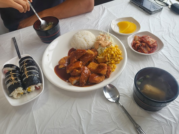 전남 고흥 아람분식 돈까스 김밥