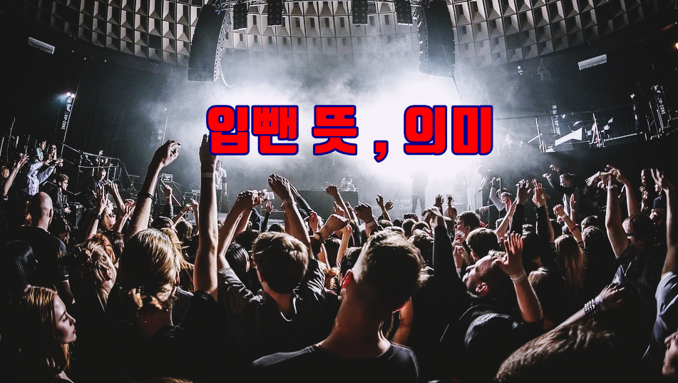  입뺀 뜻 의미 신조어 알아보기