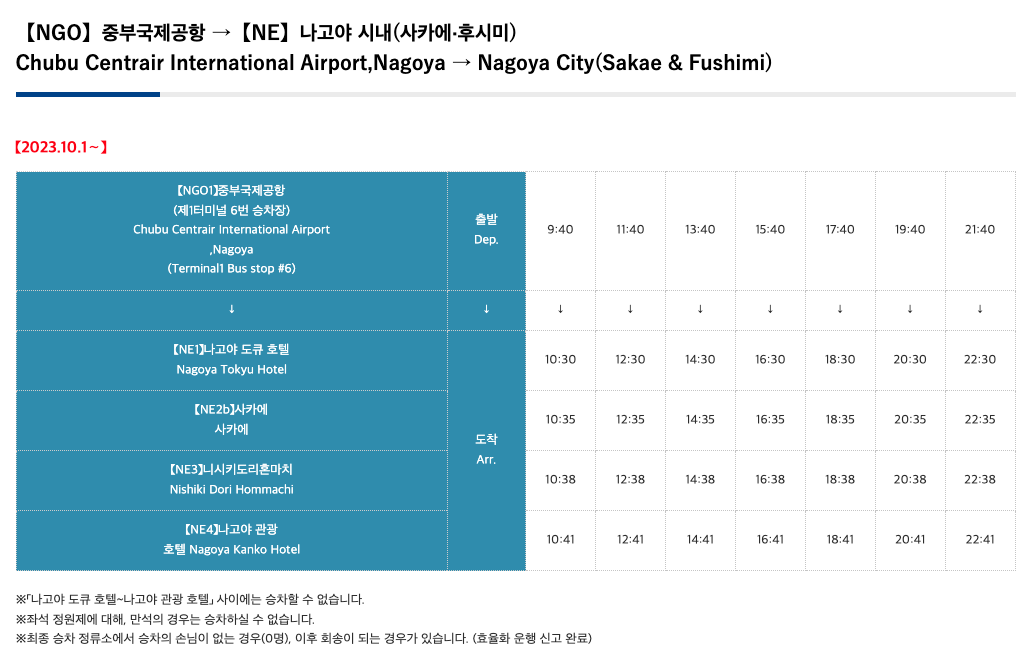 나고야 공항에서 시내 가는 방법(안보면 손해)