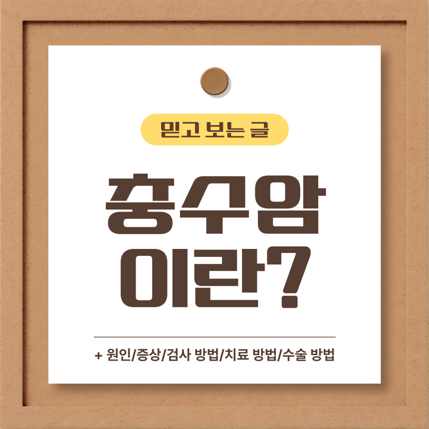  충수암 이란?