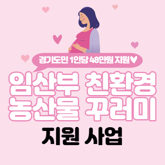 경기도 임산부 친환경 농산물 꾸러미 지원사업