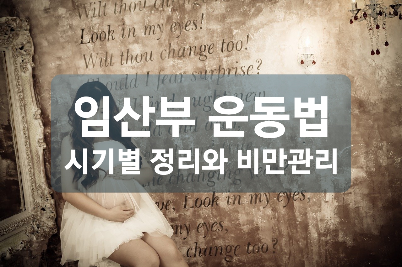  임산부 운동법 초기, 중기, 후기 별 정리와 비만 관리