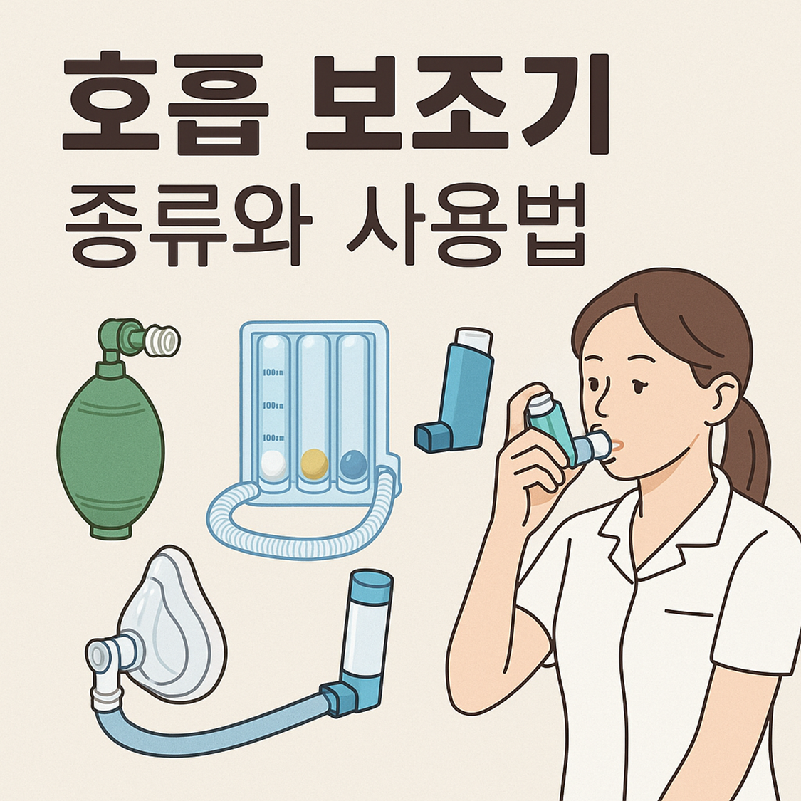 호흡 보조기 종류와 사용법