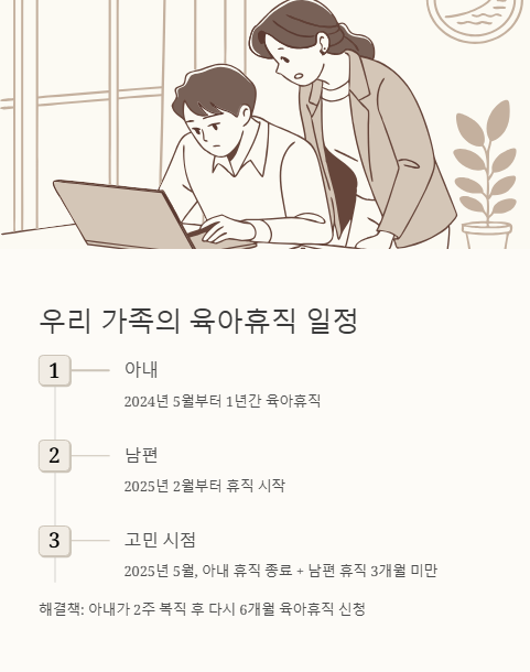 우리 가족의 육아휴직 일정