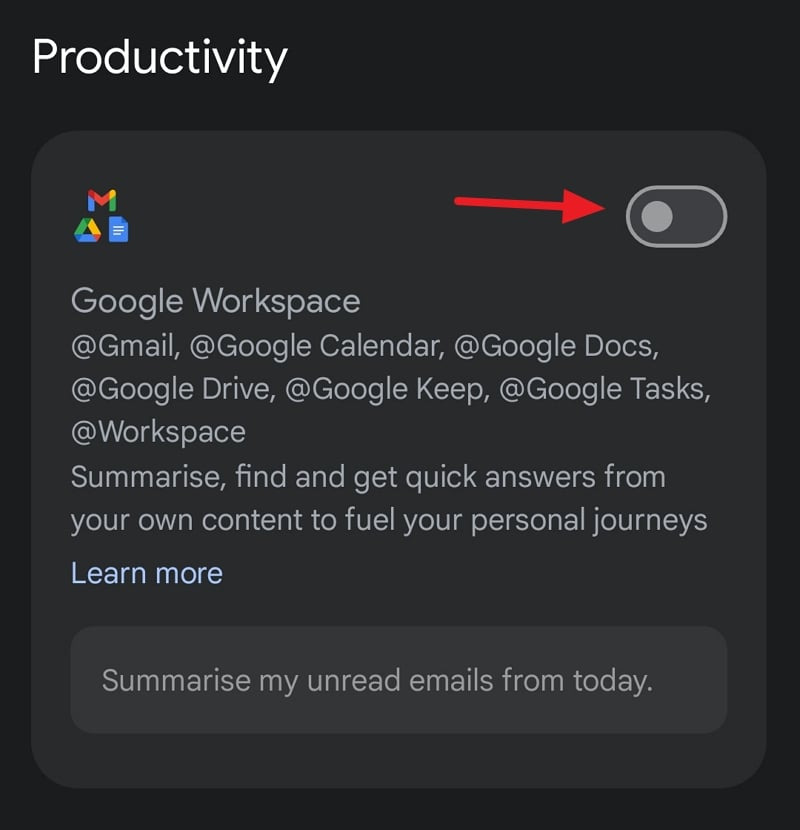구글 제미니 확장 프로그램 활성화
