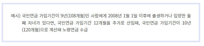 국민연급 출산크레딧 신청방법