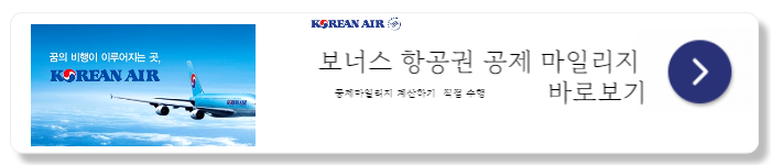 대한항공 마일리지