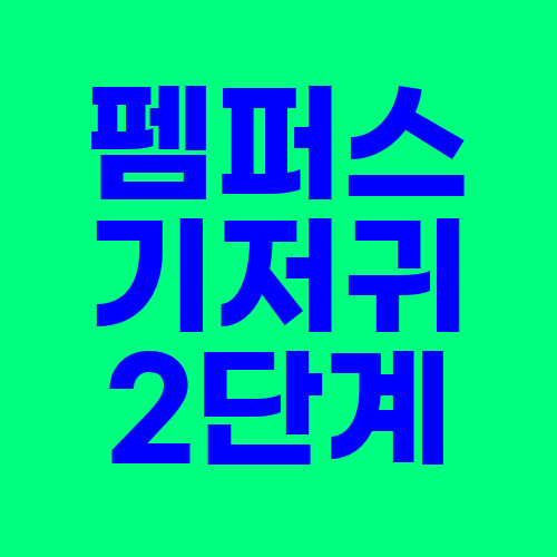  펨퍼스 기저귀 2단계 특가