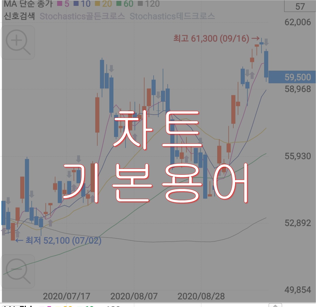  [주린이 전용] 기본 주식 차트용어 이해하기 / 영웅문S 신호검색