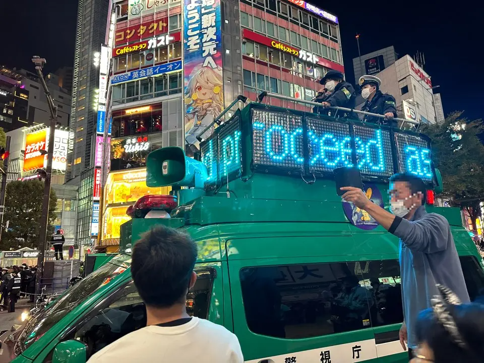 한국과는 다르게 만반의 준비가 되어있던 22년의 시부야 할로윈