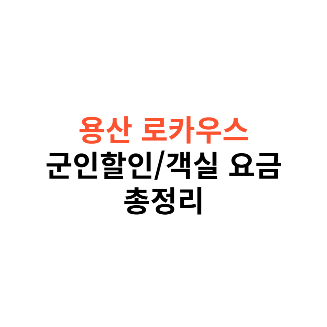 용산 로카우스 호텔