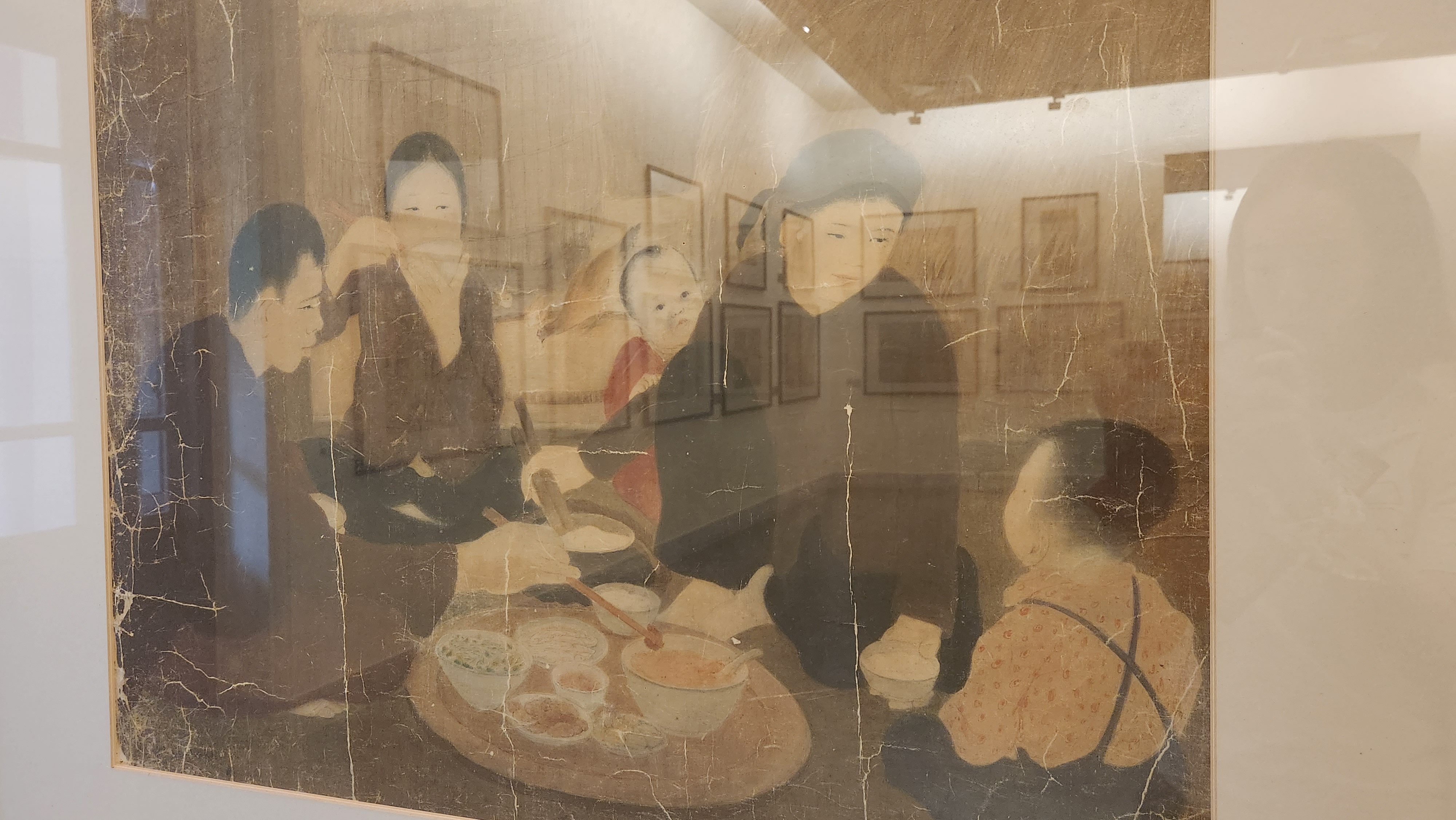 Meal of a bumper harvest&amp;#44; 베트남 미술&amp;#44; 실크