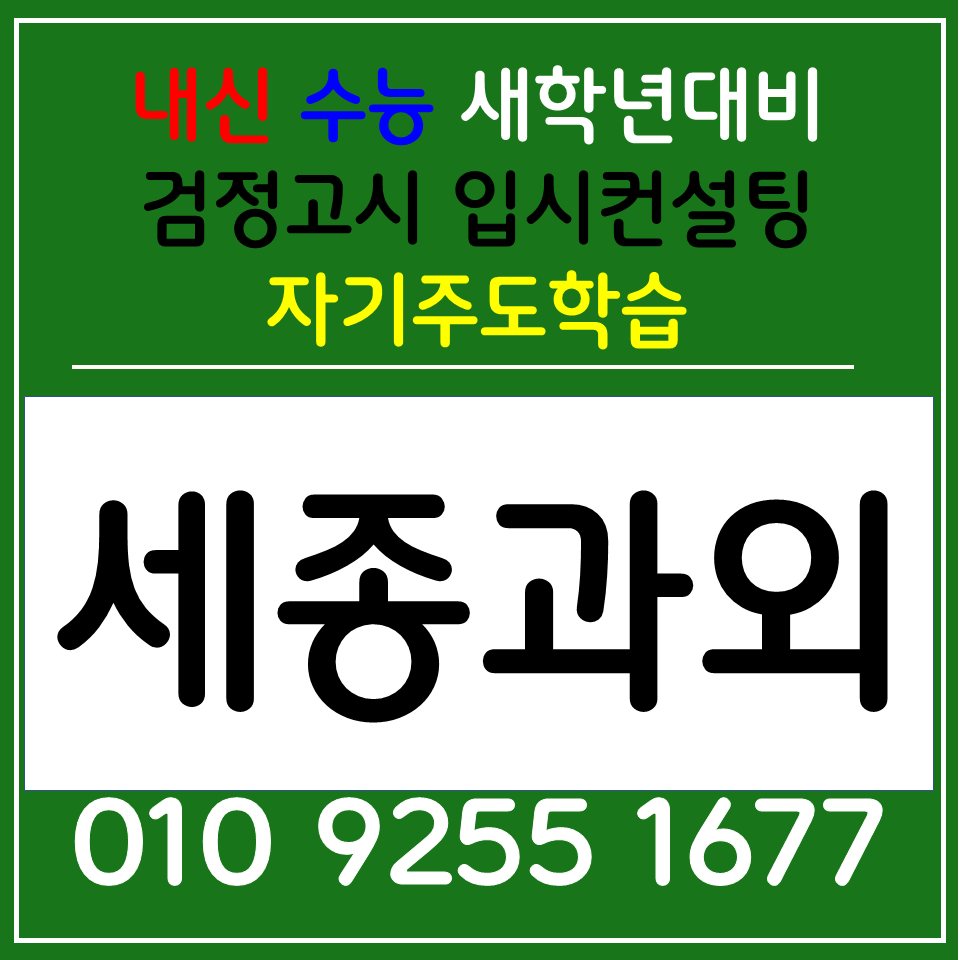  세종 국어과외 보람동 사회과외 고등 통합사회 암기과목 공부