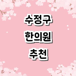 성남 수정구 한의원