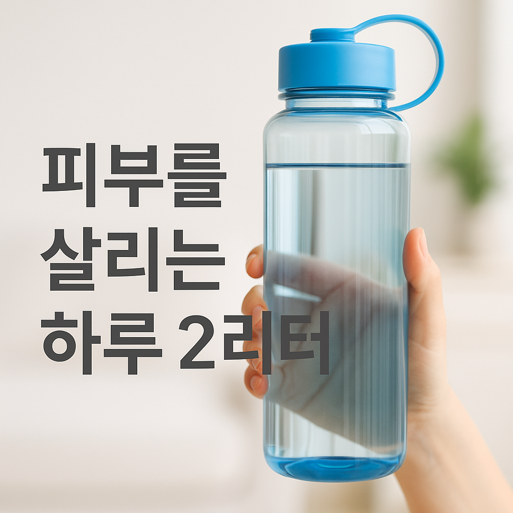피부를 위한 물 마시기 루틴