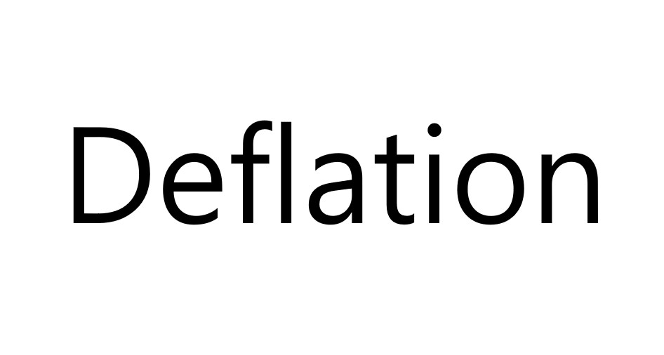 Deflation 글자