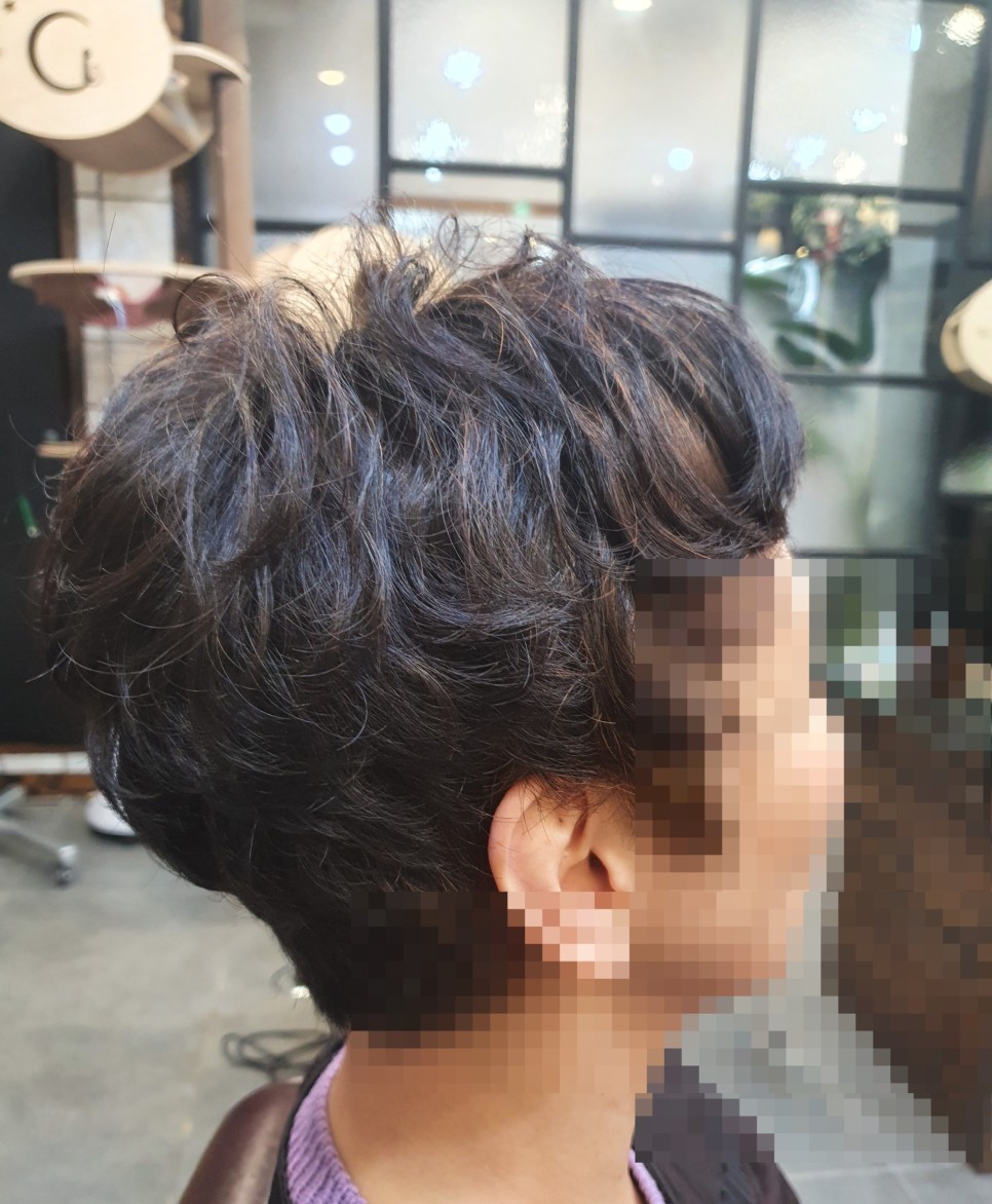 여자 숏컷 베이비펌 내추럴하고 오래가요~ 남자 투블럭 베이비펌& 4