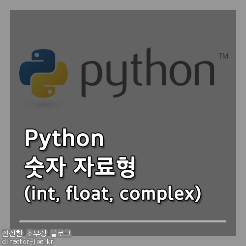 Python 숫자 자료형 정수int 실수 float 복소수 complex