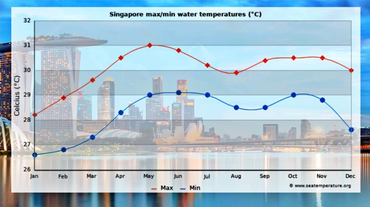 싱가포르-수영-물온도