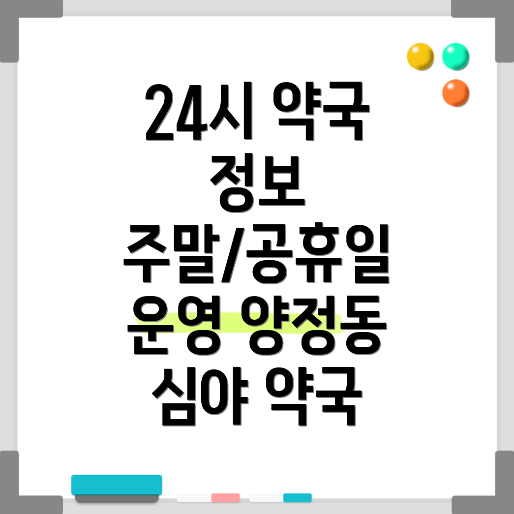 울산 북구 양정동 24시 약국