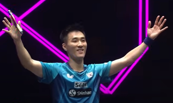 [WTT Champions Frankfurt 2023] 이상수&#44; 세계 1위 판젠동 격파 VIDEO: [WTT] FAN Zhendong vs LEE Sang Su H/L