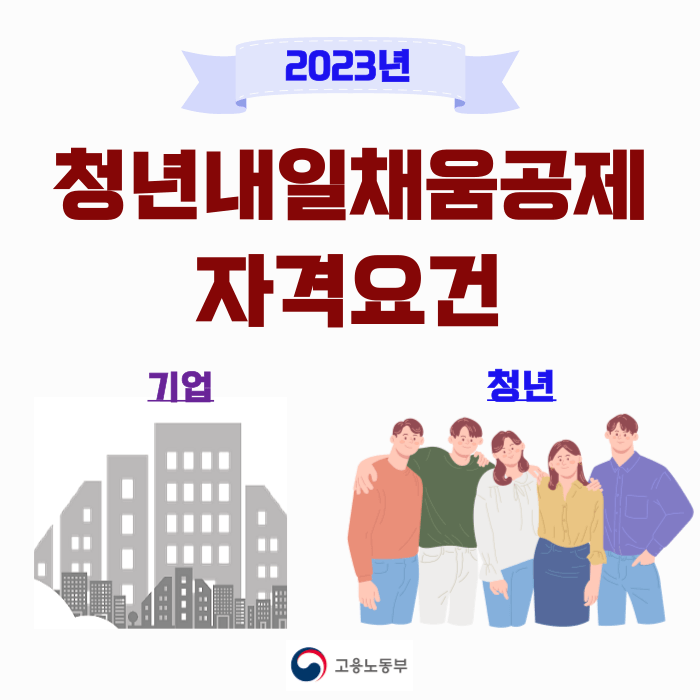 2023년 청년내일채움공제 자격요건 소개(기업 & 청년)