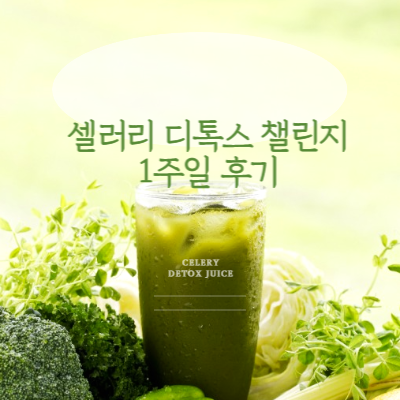셀러리 디톡스 챌린지 썸네일