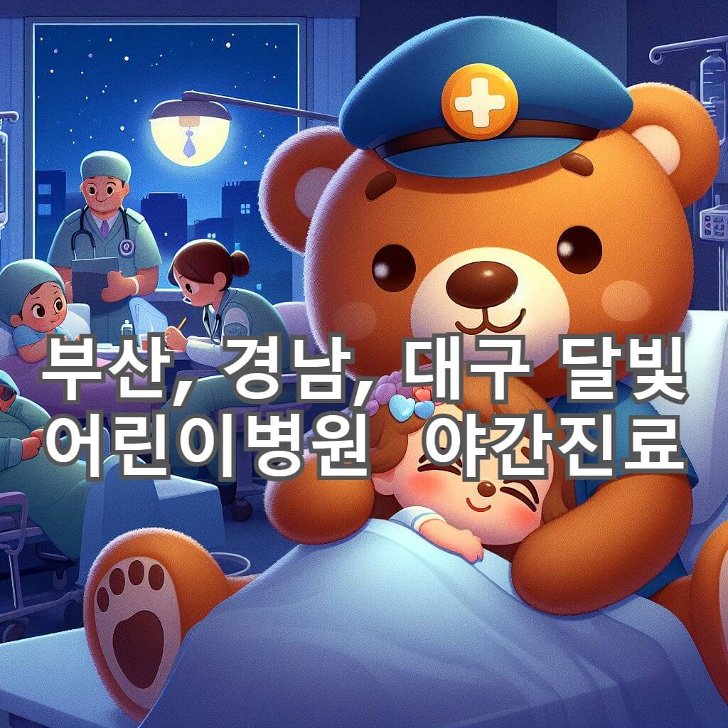  부산, 경남, 대구 달빛 어린이병원  총정리 야간진료 가능한곳 어디일까