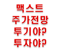  맥스트 주가 이거 투자야 투기야?
