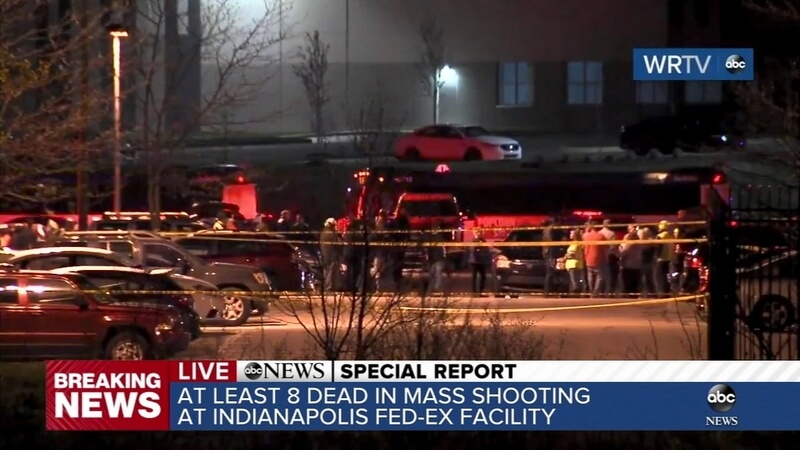  연일 미국에서 발생되고 있는 총격 사고. VIDEO:.At least 8 people killed in shooting at Indianapolis FedEx facility; suspect also dead