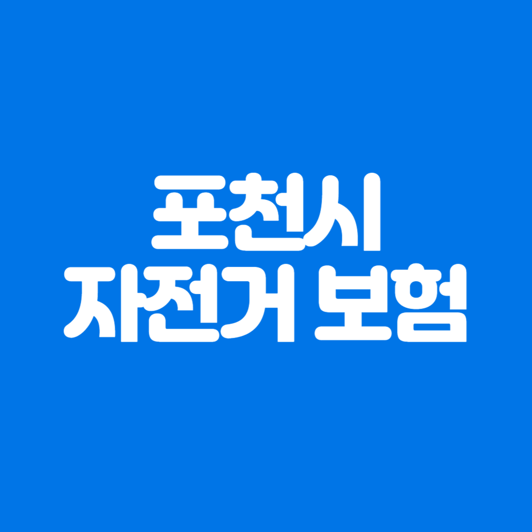 포천시 자전거보험