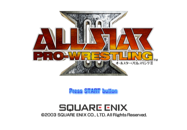  스퀘어 에닉스 / 스포츠 - 올스타 프로레슬링 3 オールスター・プロレスリングIII - All Star Pro-Wrestling III (PS2 - iso 다운로드)