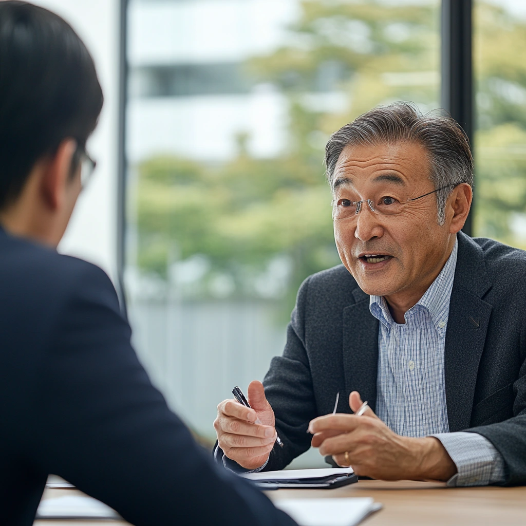 연금 전략 노트를 작성하는 50대