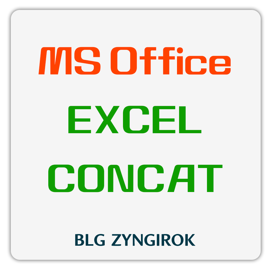 ms office excel concat 썸네일 이미지이다.