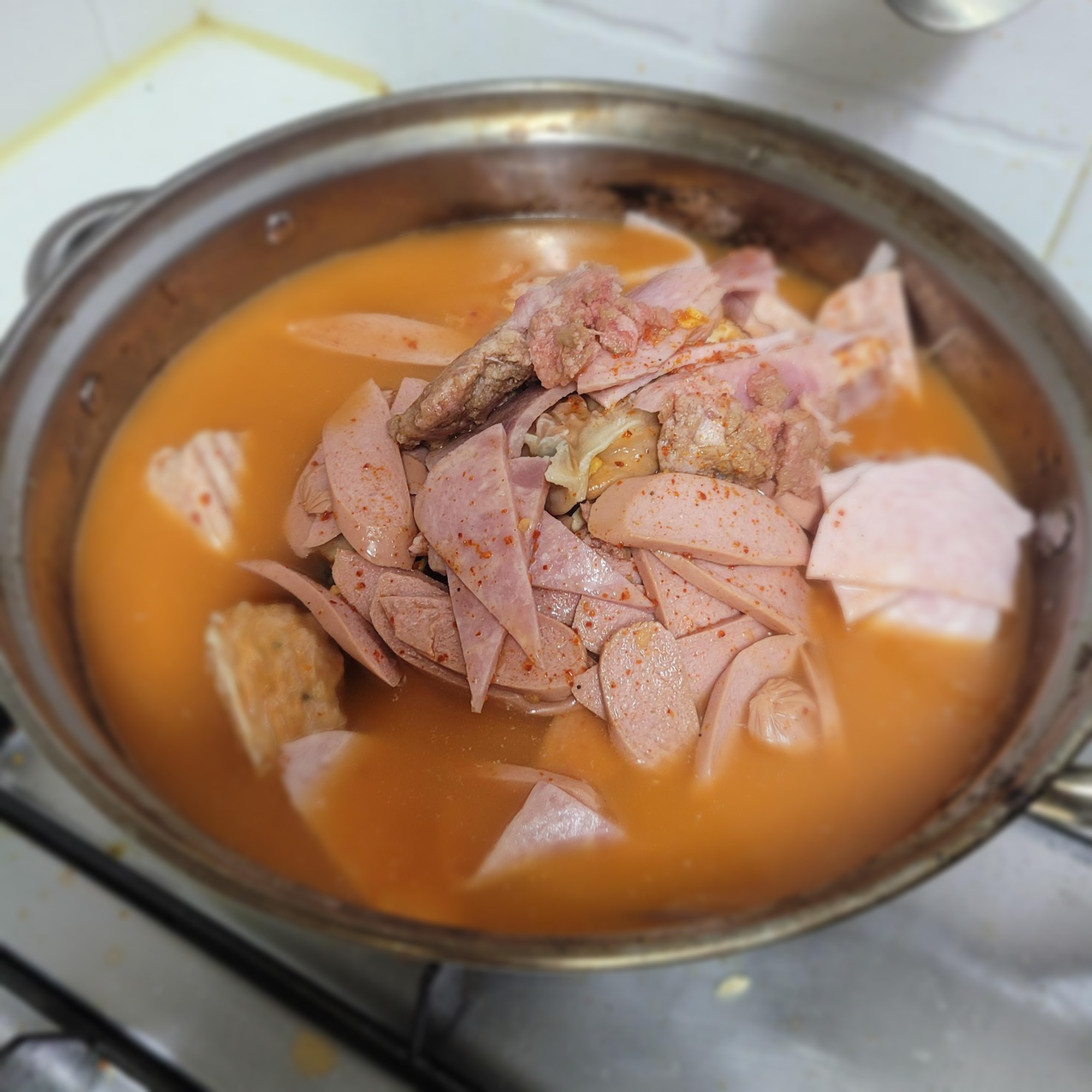  수원 성균관대역 배달 땅스부대찌개 식혜에 2021 달력까지~
