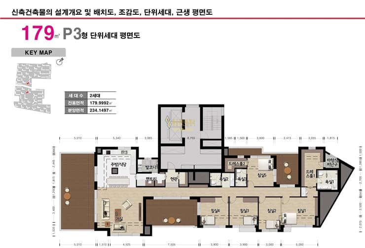 디에이치퍼스티어아이파크 70평 펜트 평면도4