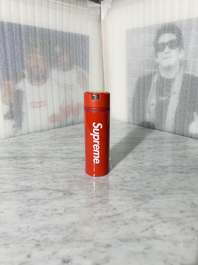 supreme zojirushi stainless steel mug red