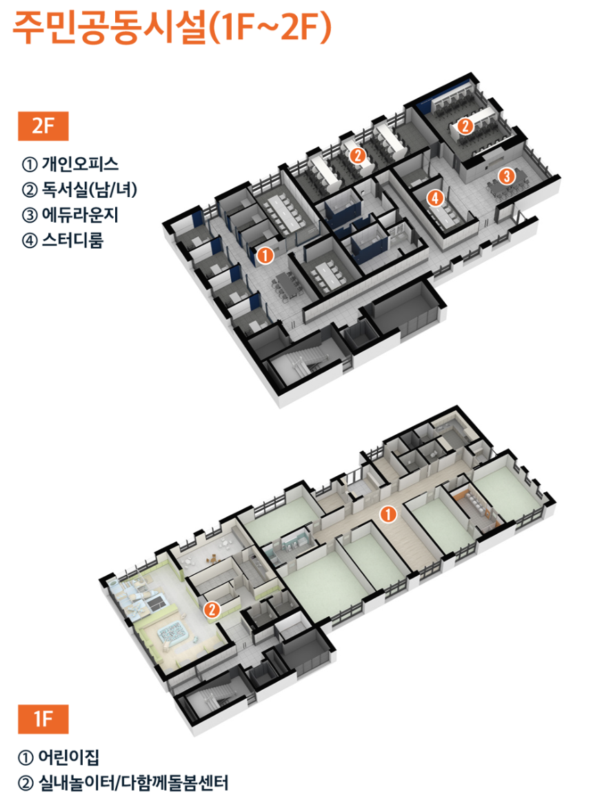 e편한세상 옥정 리더스가든 커뮤니티 시설