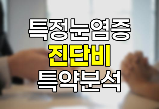 특정눈염증 진단비 특약 심층분석